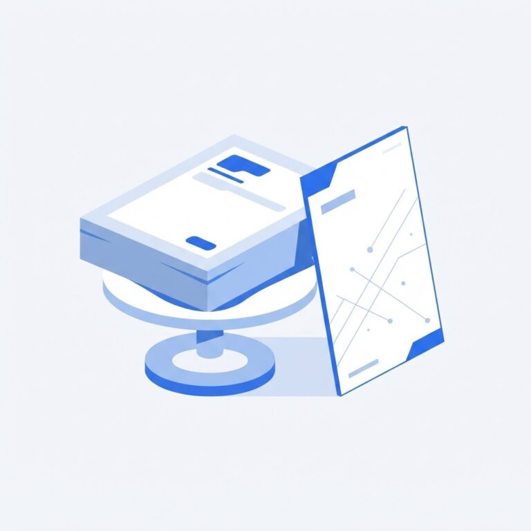 A heavy document on a scale beside a slim one, showing why a PDF file is so big
