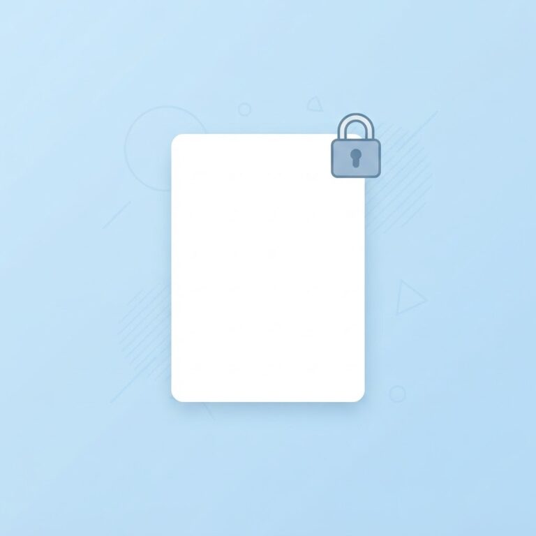 Document with padlock representing private, no-upload PDF processing